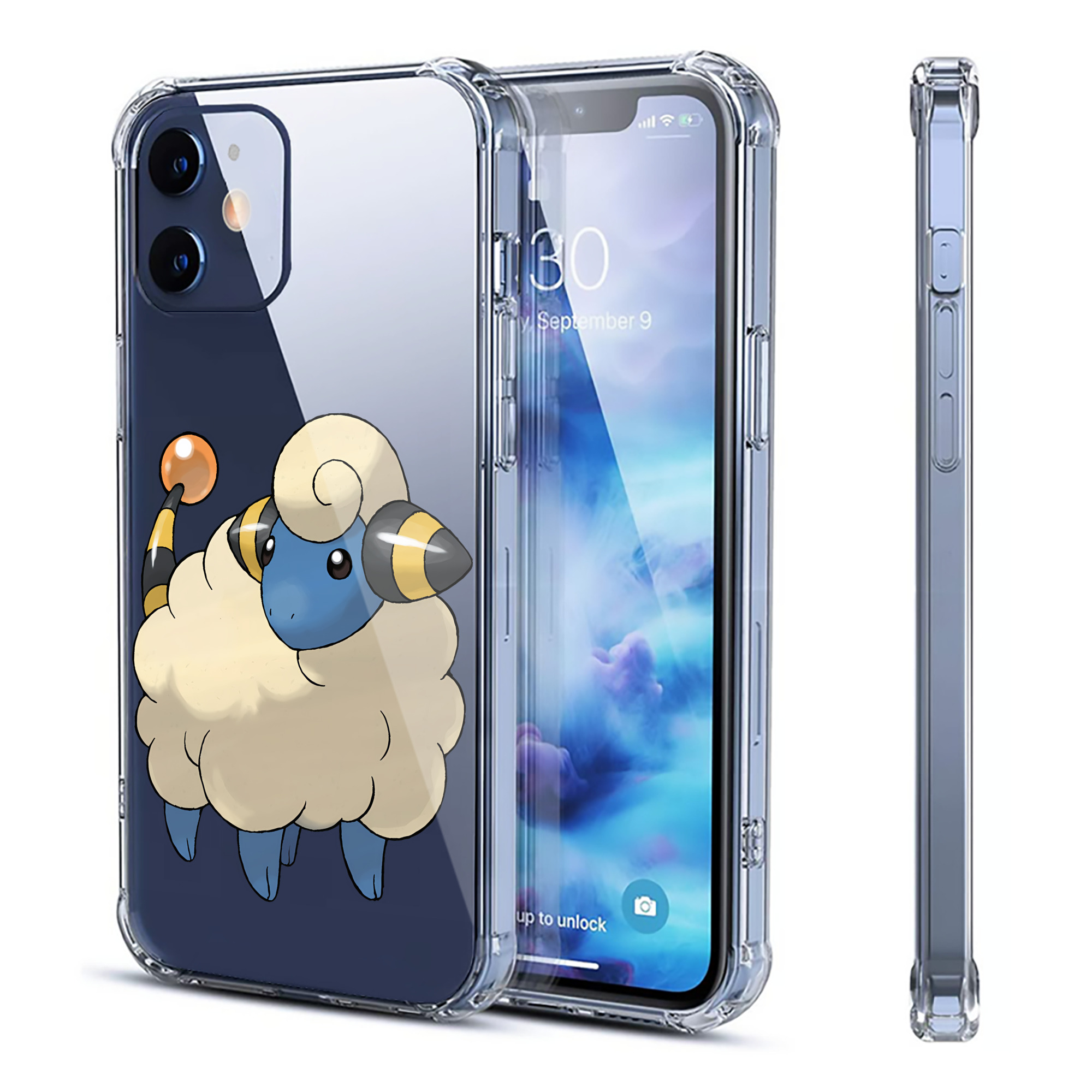 （画像用） ポケットモンスター Pokémon 【iPhone 12シリーズ対応】透明スマホケース（クリアソフトケース）